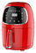 조밀한 빨간 힘 공기 프라이팬, 2개 리터 가정 사용을 위한 소형 공기 프라이팬